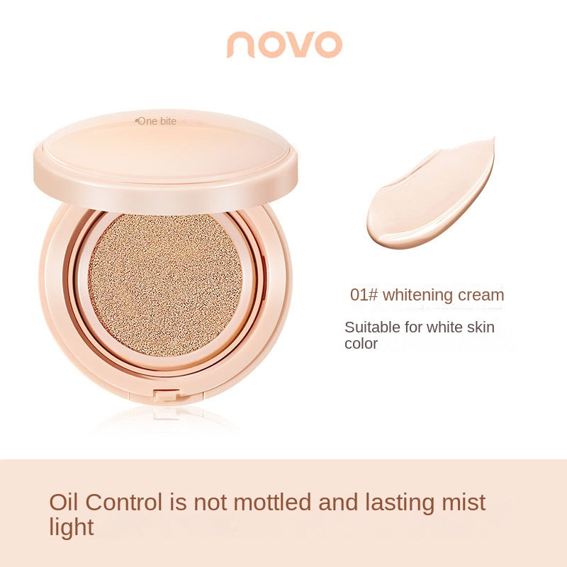 NOVO Velvet Mist Lasting Cushion Cream Oil Control Light Thin Skin Nourishing No Makeup Removal Affordable Niche Student Concealer BB Cream 