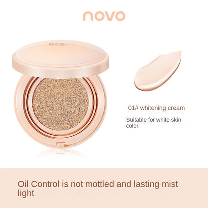 NOVO Velvet Matte Air Cushion Cream controls oil, nourishes the skin lightly without removing makeup, affordable niche student concealer BB cream 