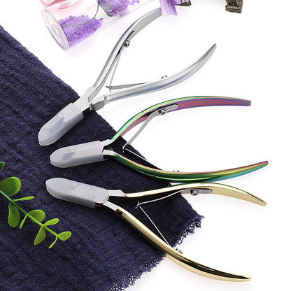 Wholesale cuticle pliers forged stainless steel nail scissors beauty pliers nail clippers cuticle scissors in stock