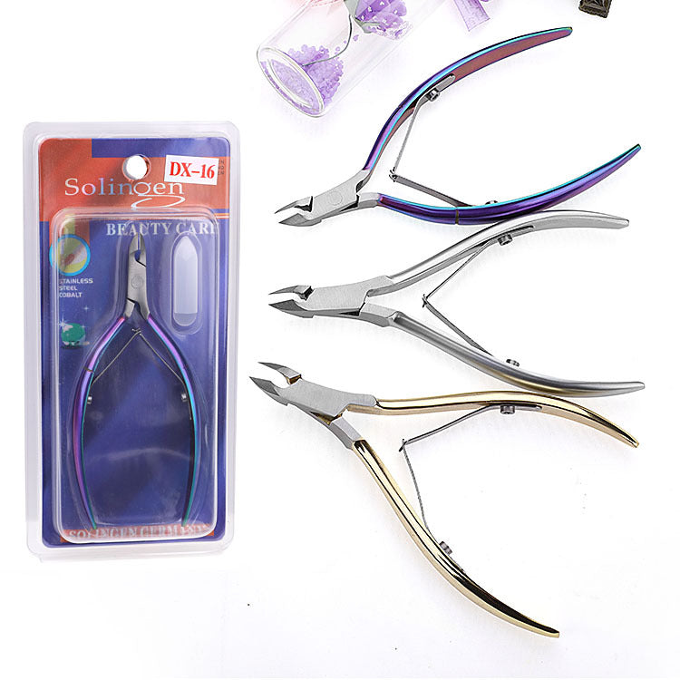 Wholesale cuticle pliers forged stainless steel nail scissors beauty pliers nail clippers cuticle scissors in stock