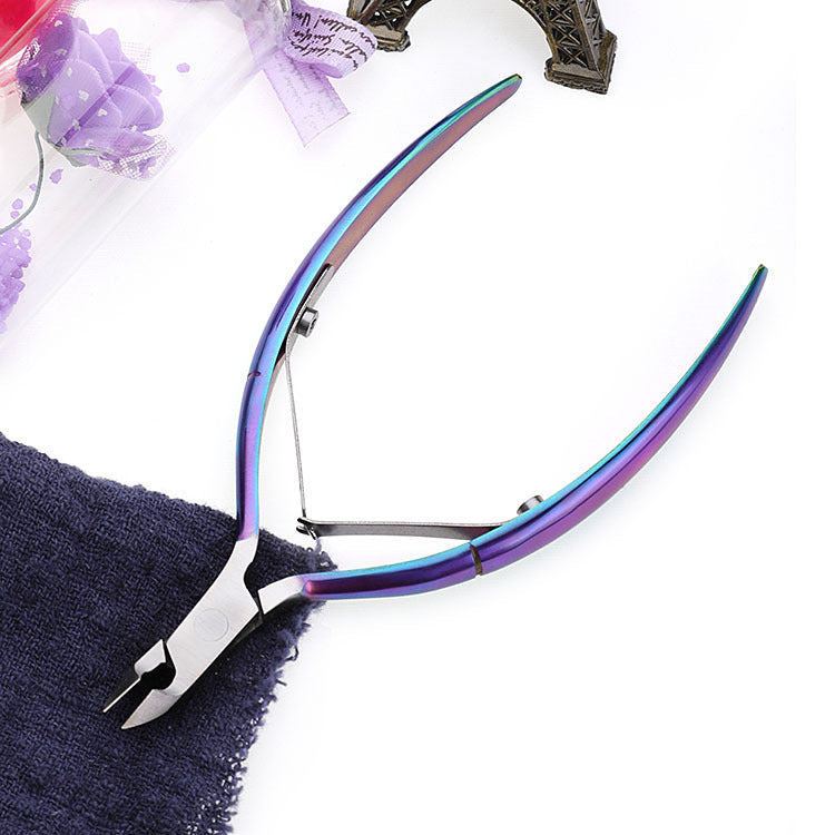 Wholesale cuticle pliers forged stainless steel nail scissors beauty pliers nail clippers cuticle scissors in stock