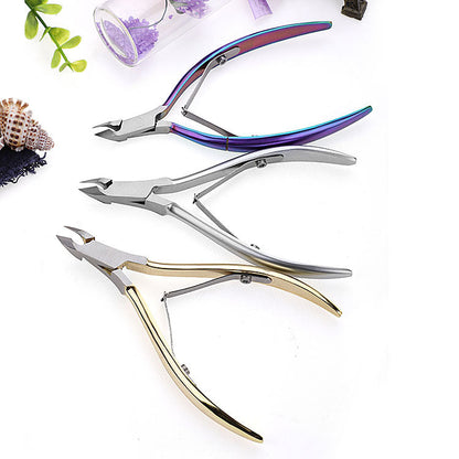 Wholesale cuticle pliers forged stainless steel nail scissors beauty pliers nail clippers cuticle scissors in stock