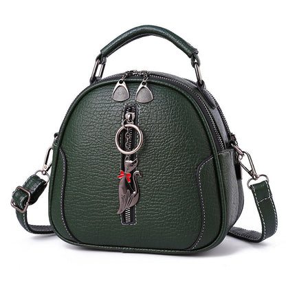 2024 autumn and winter fashion new women's shoulder bag cute pendant handbag messenger bag trendy women's bag one piece 