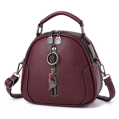 2024 autumn and winter fashion new women's shoulder bag cute pendant handbag messenger bag trendy women's bag one piece 