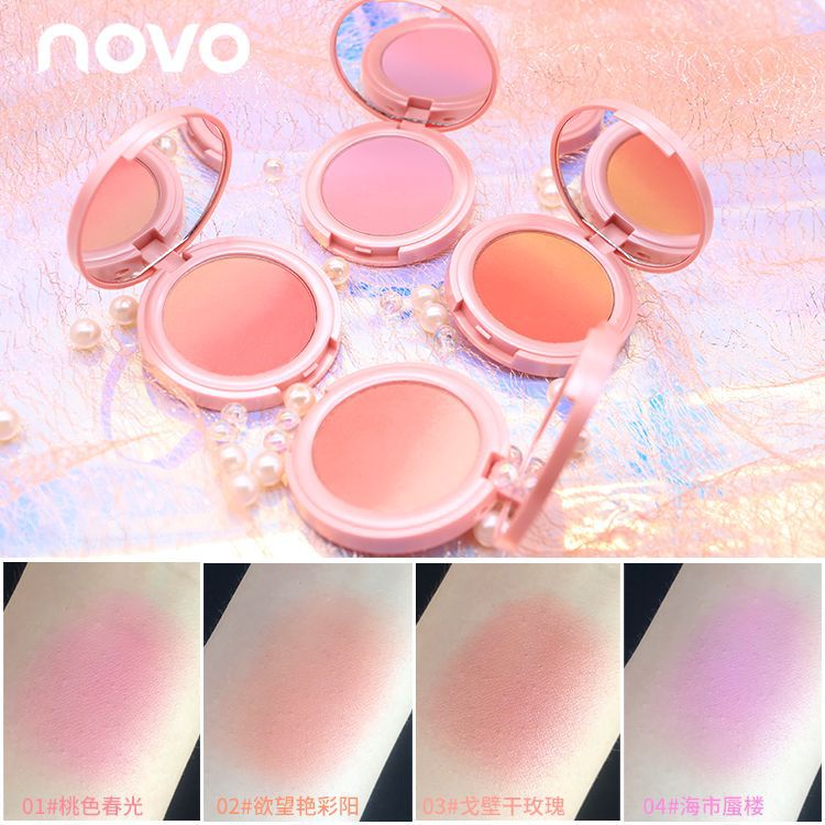 NOVO5259 sweet pink gradient blush nude makeup natural good complexion two-color makeup source manufacturer