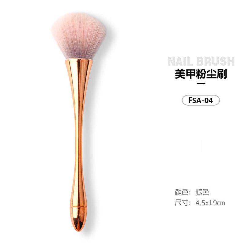 Cross-border nail art dust brush small waist makeup brush net red brush nail art brush dust brush blush brush loose powder brush wholesale