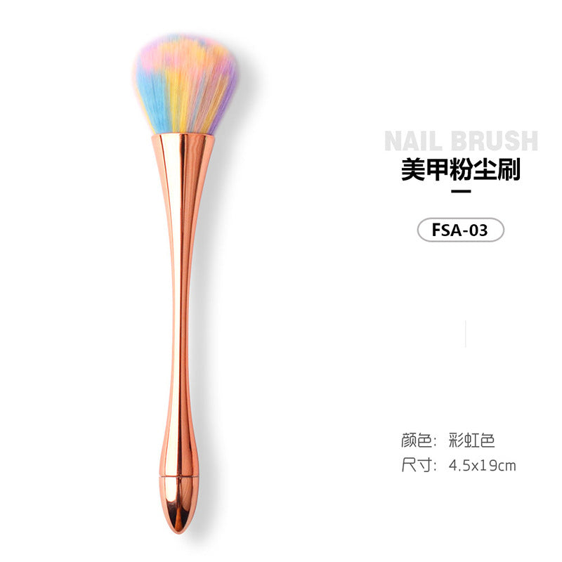 Cross-border nail art dust brush small waist makeup brush net red brush nail art brush dust brush blush brush loose powder brush wholesale