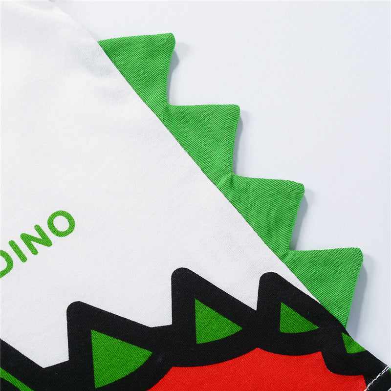 2024 children's clothing wholesale Korean version summer boy dinosaur half-sleeved children's summer clothing short-sleeved T-shirt top sweatshirt