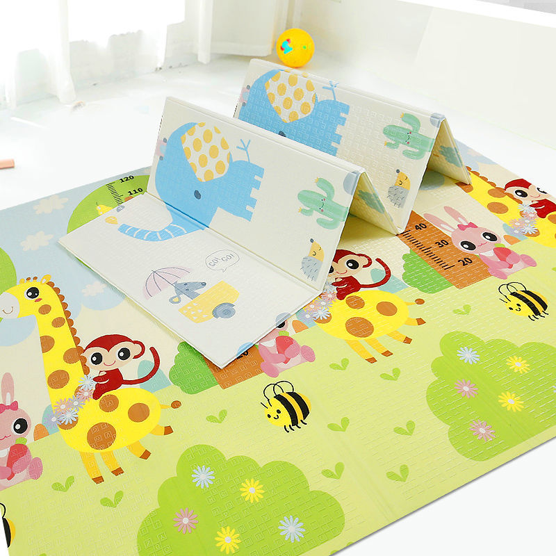 Cross-border fast delivery XPE crawling mat living room indoor home moisture-proof foam floor mat thickened folding baby crawling mat