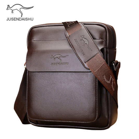 Jusen Kangaroo Men's Bag Messenger Bag Men's Small Bag Bag Men's Bag Shoulder Bag Casual Mini Backpack Factory លក់ផ្ទាល់ 