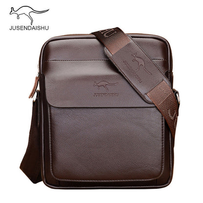 Jusen Kangaroo Men's Bag Messenger Bag Men's Small Bag Bag Men's Bag Shoulder Bag Casual Mini Backpack Factory លក់ផ្ទាល់ 