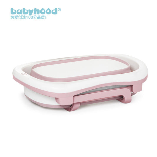 Children's foldable bathtub for newborn babies to sit or lie on while swimming, large size for baby bathing