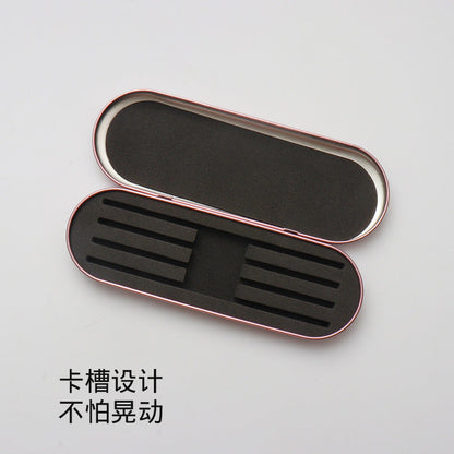 Wholesale new grafting false eyelashes tweezers storage box tinplate material eyelash tweezers tool box