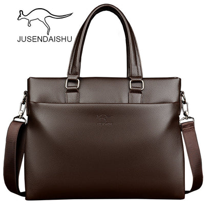 Jusen Kangaroo កាបូបបុរសបែបកូរ៉េបែបជំនួញ កាបូបស្មាថ្មី កាបូបស្ពាយបុរសទាន់សម័យ កាបូបមួយដុំ ទម្លាក់ការដឹកជញ្ជូន