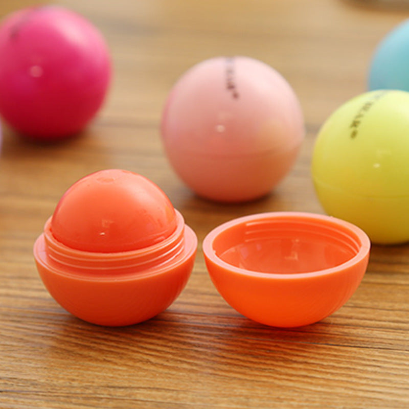 Wholesale spherical lip balm moisturizing anti-drying children's creative boutique moisturizing lip balm ball fruit flavor