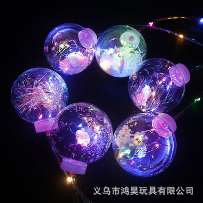 Portable Bobo ball children's LED luminous lantern Internet celebrity Bobo ball street stall hot night market luminous toy wholesale