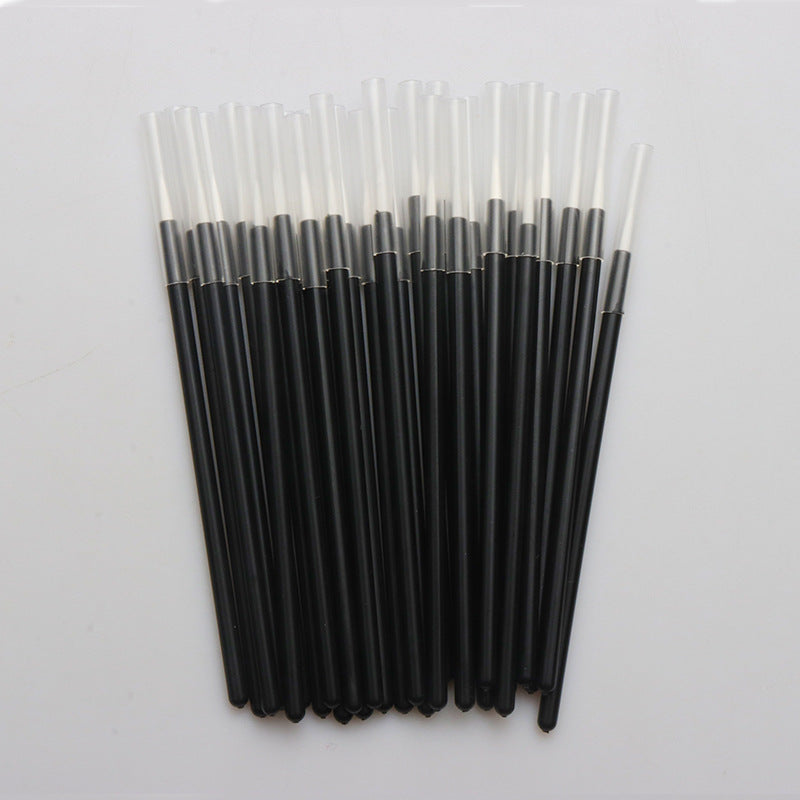 ជក់ត្របកភ្នែកលក់ដុំ nylon head eyeliner brush ល្អិតល្អន់ ជក់ eyeliner ក្បាលលឿង ជក់ក្បាលពណ៌ស