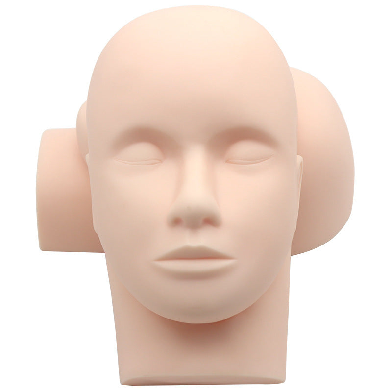 Eyelash grafting practice mannequin head eyelash simulation head mask silicone beauty face massage dummy head model