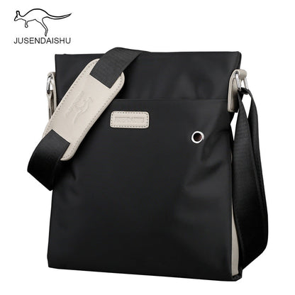 Jusen Kangaroo Men's Bag កាបូបដៃបុរស ទំហំធំ កាបូបស្ពាយអាជីវកម្មធម្មតា Oxford Cloth Horizontal Casual Bag 