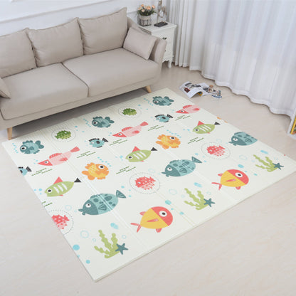 Manufacturers wholesale xpe folding crawling mat thick double-sided home baby game mat baby crawling mat