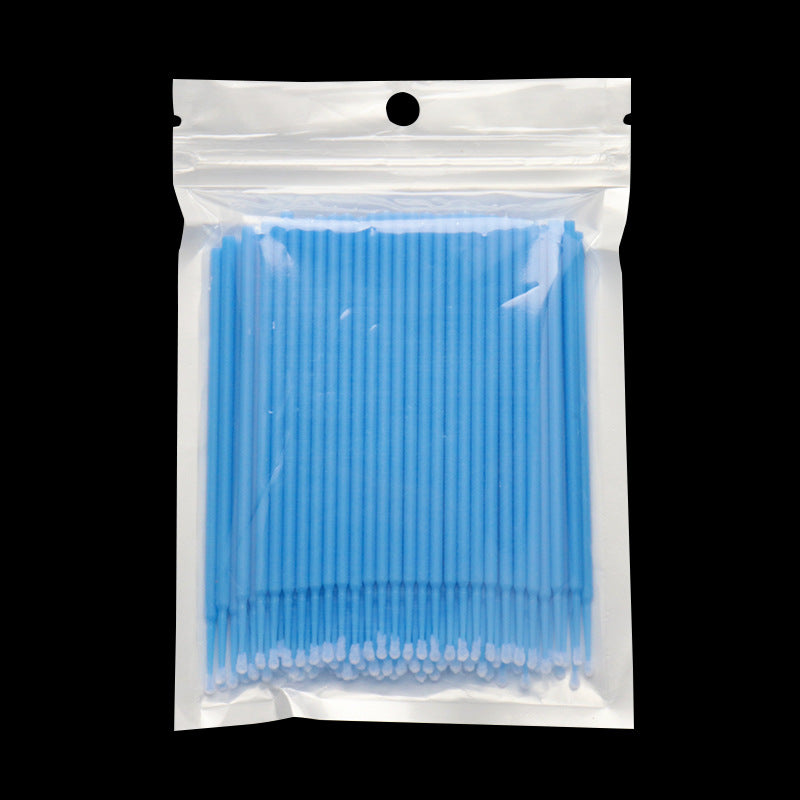 Wholesale grafting eyelash removal cotton swabs cosmetic cleaning cotton swabs cleaning cotton swab sticks multi-color bag 100 pcs