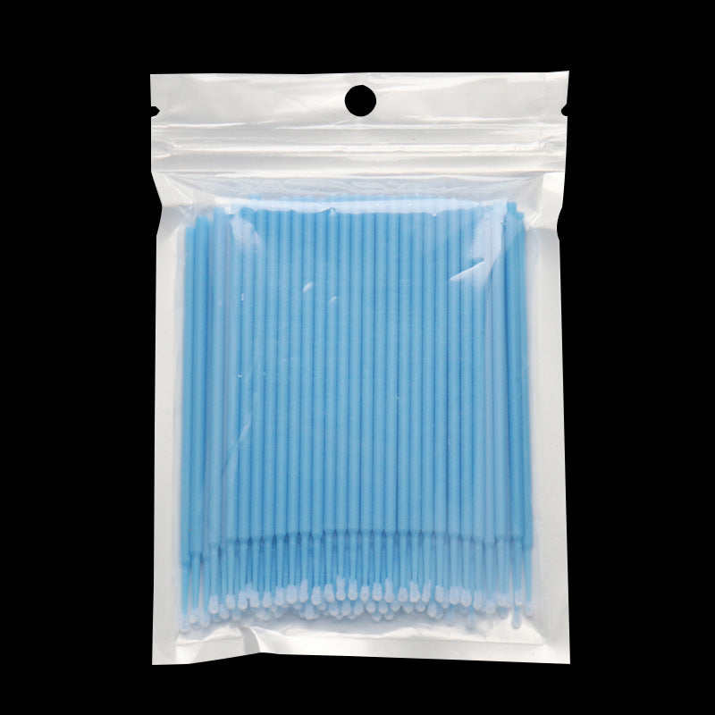 Wholesale grafting eyelash removal cotton swabs cosmetic cleaning cotton swabs cleaning cotton swab sticks multi-color bag 100 pcs