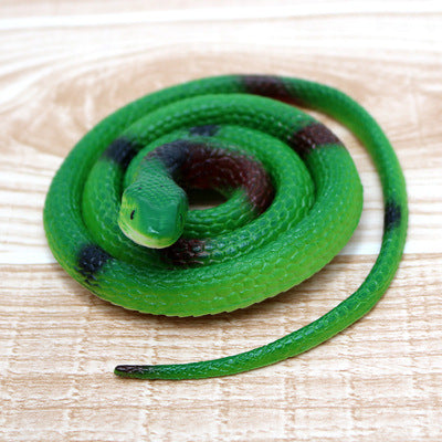 Rubber Snake 75cm Toy Snake Hot Selling Simulation Tricky Scary Toy Creative Soft Rubber Snake Toy Lizard