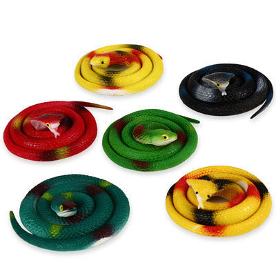 Factory direct sales of environmentally friendly trick snakes, weird simulation soft rubber snakes, new and unique toys, fake snakes, rubber snakes