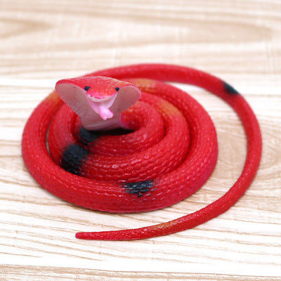 Rubber Snake 75cm Toy Snake Hot Selling Simulation Tricky Scary Toy Creative Soft Rubber Snake Toy Lizard