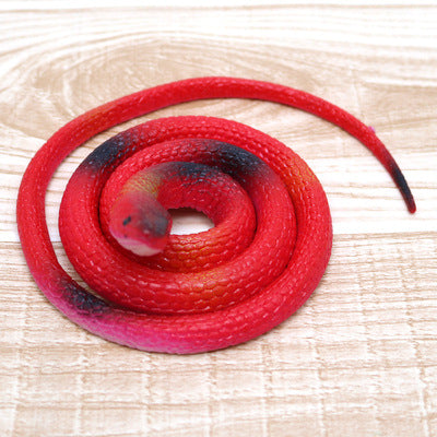 Rubber Snake 75cm Toy Snake Hot Selling Simulation Tricky Scary Toy Creative Soft Rubber Snake Toy Lizard