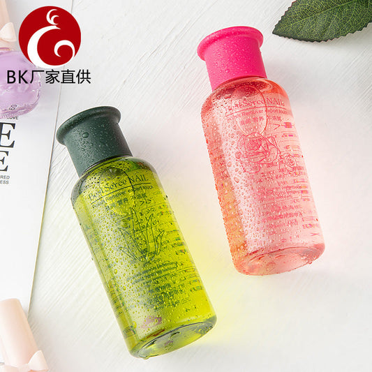 BK water-based nail polish remover is gentle and does not hurt nails. It is a large-capacity nail polish remover for nail art. Wholesale