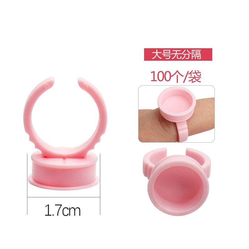 Wholesale grafting eyelash ring cup pink tattoo color cup grafting eyelash glue tray