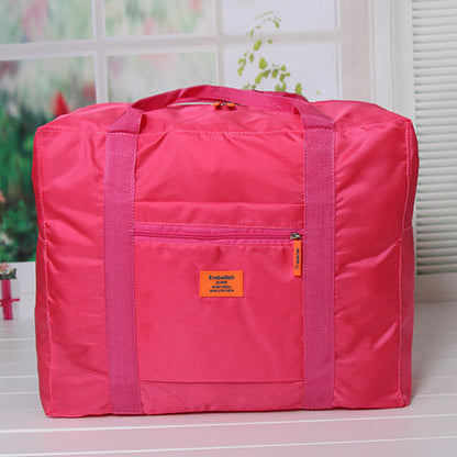 Korean travel bag travel suitcase with nylon foldable shopping travel bag storage bag large capacity 