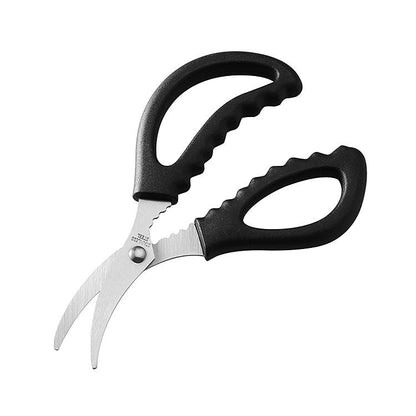 Practical elbow shrimp scissors stainless steel kitchen scissors multifunctional crayfish crab seafood scissors shrimp line scissors spot