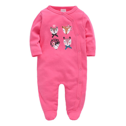 Autumn baby clothes, cartoon baby romper, long-sleeved casual baby jumpsuit, cross-border manufacturers