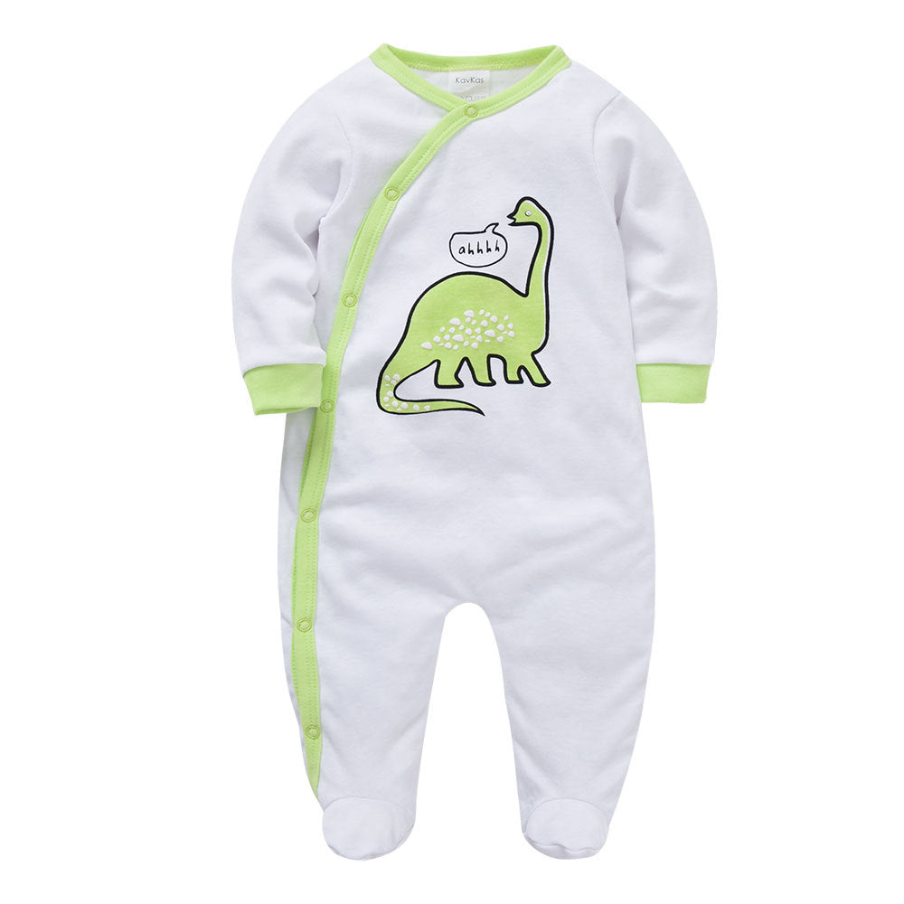 Infant and toddler clothing baby2024 autumn new long-sleeved cartoon newborn clothes baby jumpsuit