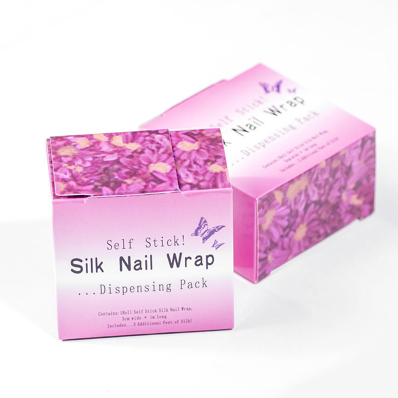 Nail Art Silk Protective Tape រមូរតូច 1 ម៉ែត្រ ស្ទីកគ័រក្រចក ស្ទីកគ័រការពារក្រចក