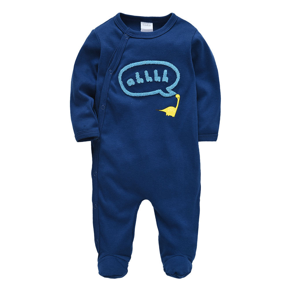 Autumn baby clothes, cartoon baby romper, long-sleeved casual baby jumpsuit, cross-border manufacturers