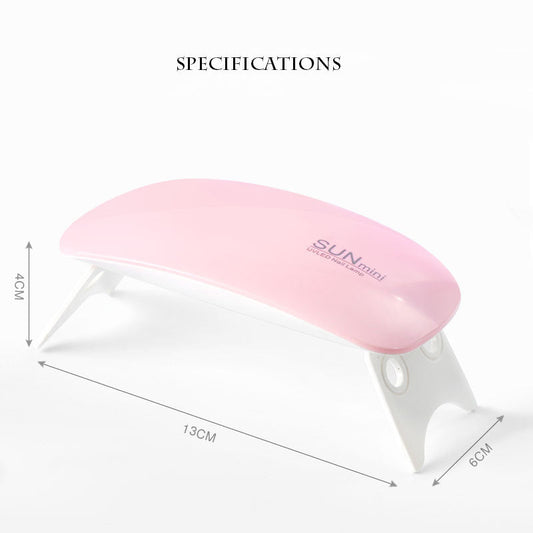 Nail art mouse lamp mini phototherapy machine nail polish nail polish glue dryer LED portable baking light therapy lamp wholesale