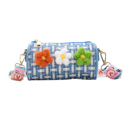 Good goods clearance new cotton and linen small bag versatile small flower girl accessories bag fashionable children's bag