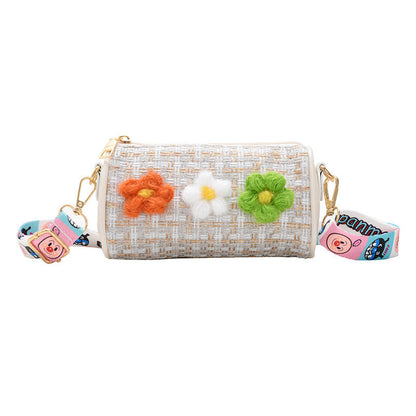 Good goods clearance new cotton and linen small bag versatile small flower girl accessories bag fashionable children's bag