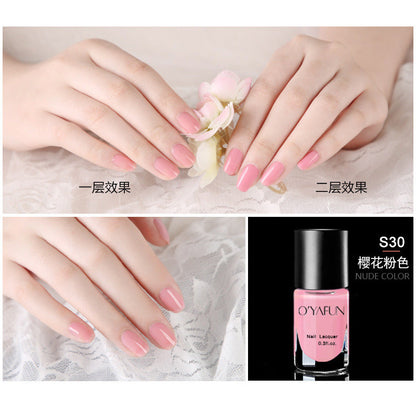 Nail polish no baking quick drying long-lasting tearable water-based nail polish peelable quick drying nail care nail polish wholesale