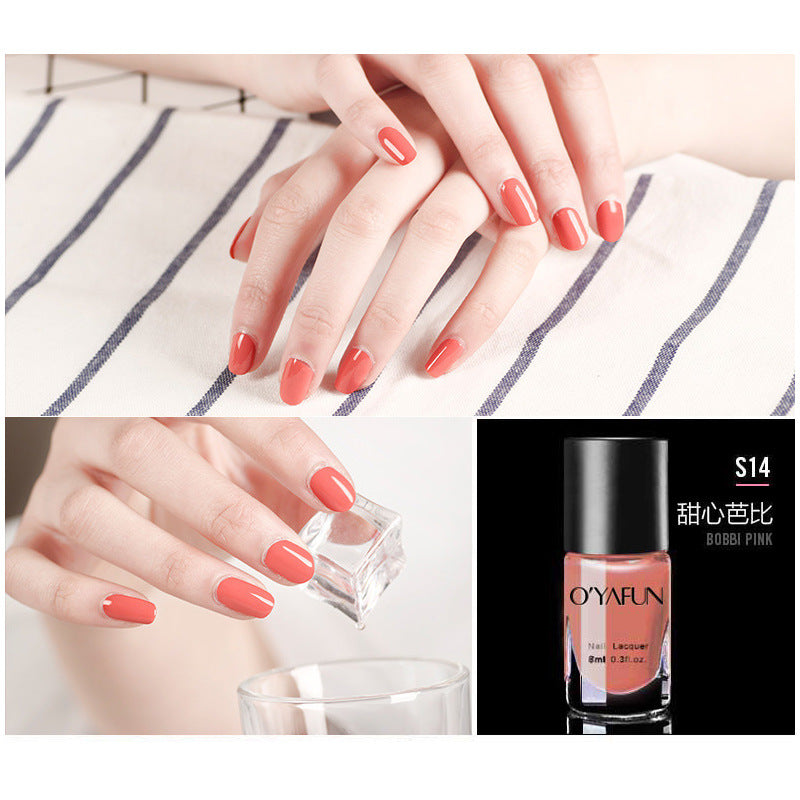 Nail polish no baking quick drying long-lasting tearable water-based nail polish peelable quick drying nail care nail polish wholesale