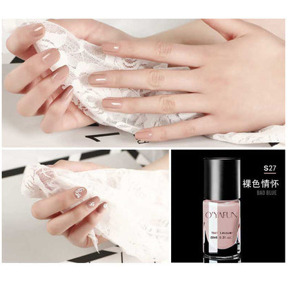 Nail polish no baking quick drying long-lasting tearable water-based nail polish peelable quick drying nail care nail polish wholesale