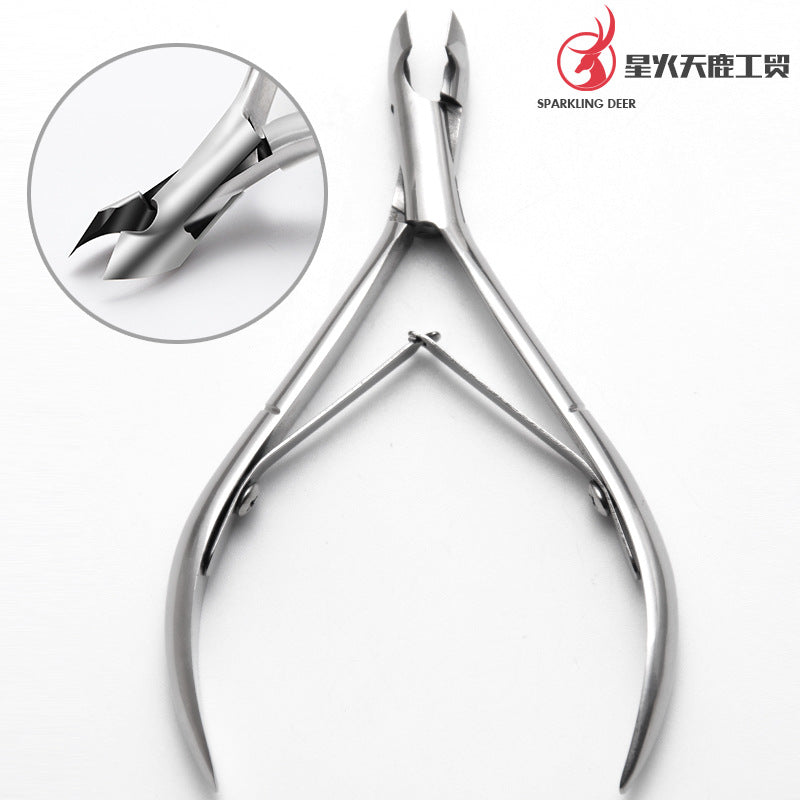 Full mirror high-end dead skin scissors nail tools stainless steel piercing pliers dead skin barb beauty scissors wholesale