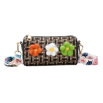 Good goods clearance new cotton and linen small bag versatile small flower girl accessories bag fashionable children's bag