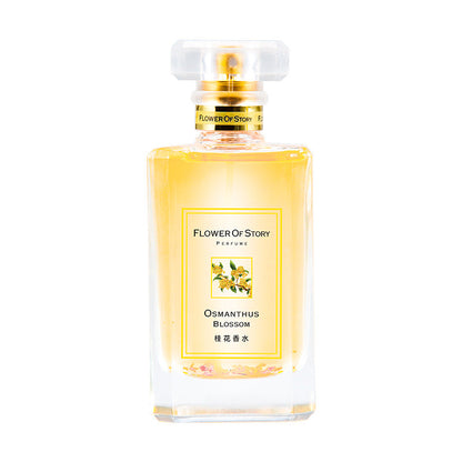 Flower Story Osmanthus Perfume for Women Light Fragrance Long-lasting Student Natural Fresh 45ml Factory Wholesale One Piece Dropshipping 