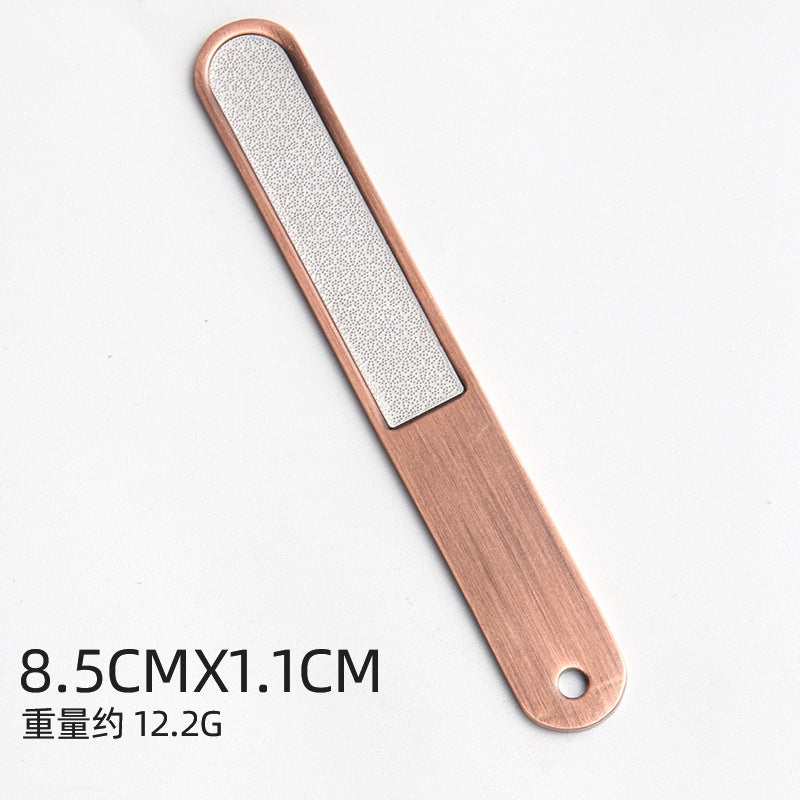 Factory direct sales spot stainless steel nail file nail tool accessories file strip frosting strip nail grinding polishing strip