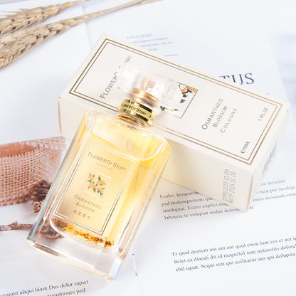 Flower Story Osmanthus Perfume for Women Light Fragrance Long-lasting Student Natural Fresh 45ml Factory Wholesale One Piece Dropshipping 