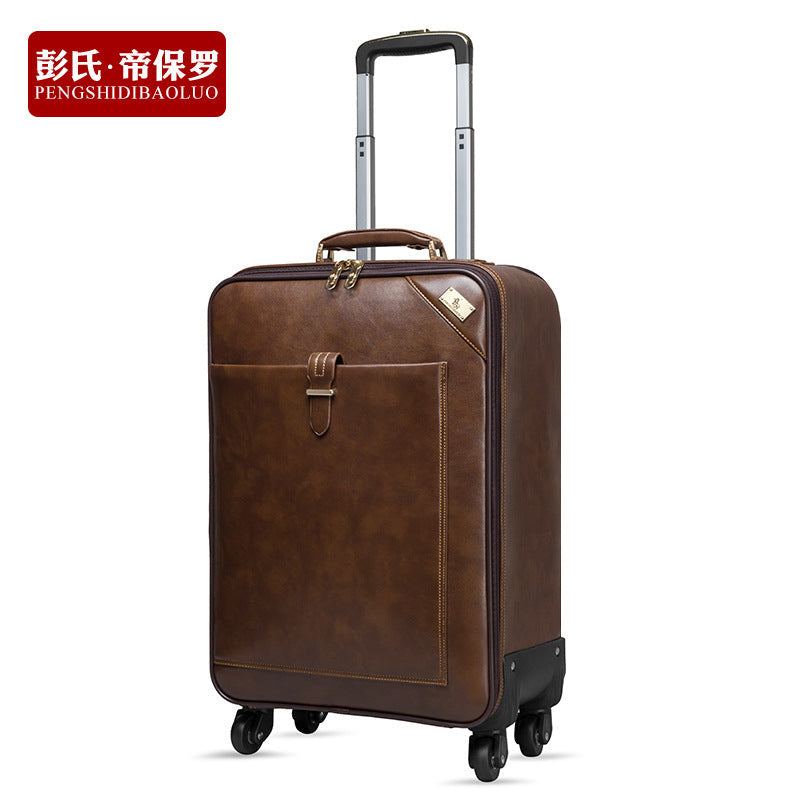 Peng's Di Paul suitcase case trolley case men's universal wheel វ៉ាលី 20-inch business boarding case វ៉ាលី 24-inch របស់ស្ត្រី 